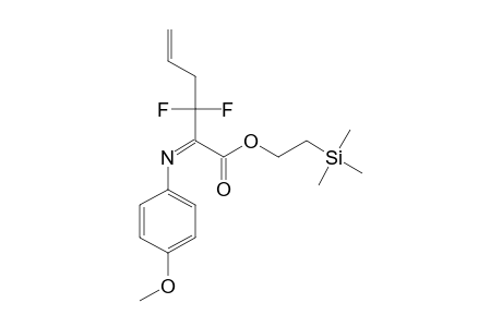 2-(TRIMETHYLSILYL)-ETHYL-3,3-DIFLUORO-2-[(4-METHOXYPHENYL)-IMINO]-5-HEXENOATE