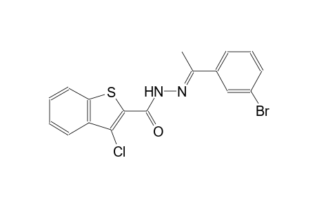 N'-[(E)-1-(3-bromophenyl)ethylidene]-3-chloro-1-benzothiophene-2-carbohydrazide