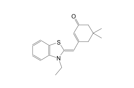 3-[(Z)-(3-ethyl-1,3-benzothiazol-2(3H)-ylidene)methyl]-5,5-dimethyl-2-cyclohexen-1-one