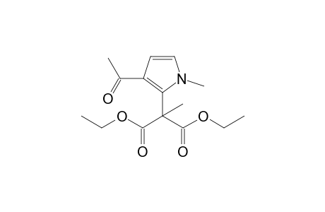 2-(3-acetyl-1-methyl-2-pyrrolyl)-2-methylpropanedioic acid diethyl ester