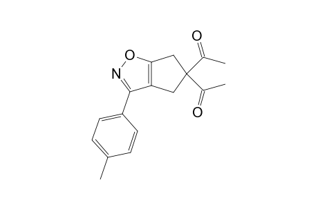 4',4'-Diacetyl-3-(p-tolylcyclopenteno)[1,2-d]-isoxazole