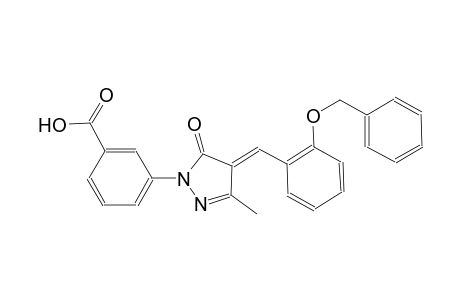 3-{(4E)-4-[2-(benzyloxy)benzylidene]-3-methyl-5-oxo-4,5-dihydro-1H-pyrazol-1-yl}benzoic acid