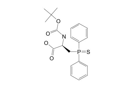 (S)-2-[(TERT.-BUTOXYCARBONYL)-AMINO]-3-[(DIPHENYLPHOSPHINO)-SULFIDE]-1-PROPANOIC-ACID