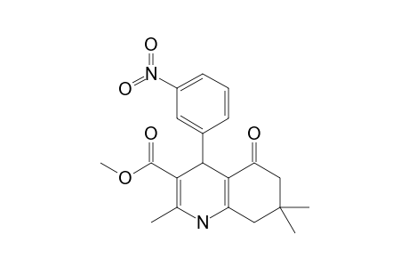 3-METHOXYCARBONYL-4-(3-NITROPHENYL)-1,4,5,6,7,8-HEXAHYDRO-2,7,7-TRIMETHYL-5-OXOQUINOLINE