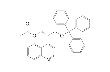 (S)-Acetic acid 2-(quinolin-4-yl)-3-(trityloxy) propyl ester