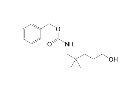 Benzyl 5-hydroxy-2,2-dimethylpentylcarbamate