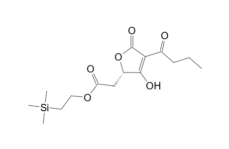 (5S)-3-Butanoyl-5-trimethylsilylethylcarboxymethyldihydrofuran-2,4-dione