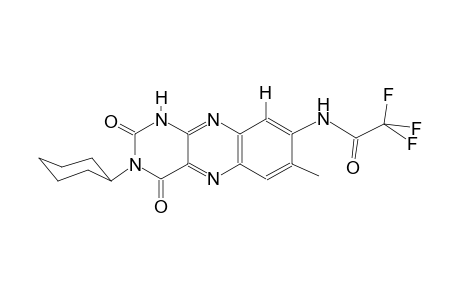 N-(3-cyclohexyl-7-methyl-2,4-dioxo-1,2,3,4-tetrahydrobenzo[g]pteridin-8-yl)-2,2,2-trifluoroacetamide