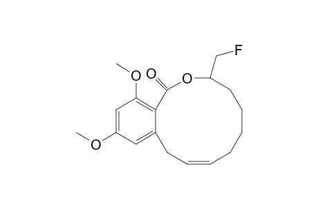 7-Fluoromethyl-2,4-dimethoxy-7,8,9,10,11,14-hexahydro-6-oxabenzocyclododecen-5-one