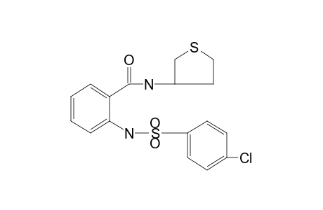 o-(p-chlorobenzenesulfonamido)-N-(tetrahydro-3-thienyl)benzamide