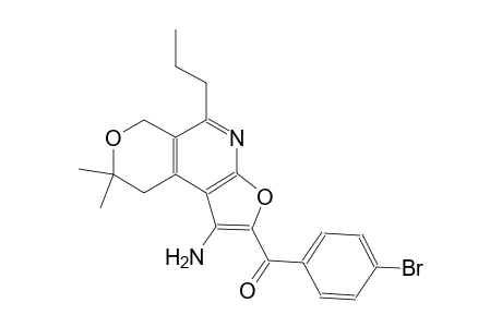 (1-amino-8,8-dimethyl-5-propyl-8,9-dihydro-6H-furo[2,3-b]pyrano[4,3-d]pyridin-2-yl)(4-bromophenyl)methanone
