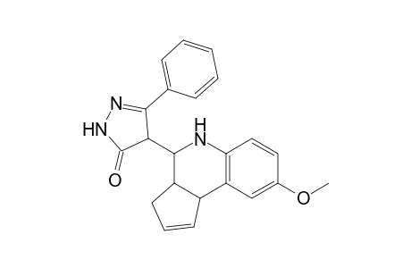 4-(8-Methoxy-3a,4,5,9b-tetrahydro-3Hcyclopenta[c]quinolin-4-yl)-5-phenyl-2,4-dihydro-3Hpyrazol-3-one