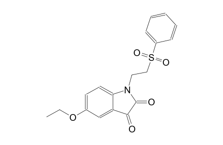 5-ethoxy-1-[2-(phenylsulfonyl)ethyl]-1H-indole-2,3-dione