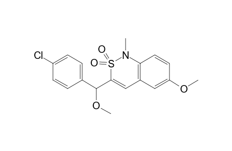 3-[(4-Chloro-phenyl)-methoxy-methyl]-6-methoxy-1-methyl-1H-benzo[c][1,2]thiazine 2,2-dioxide