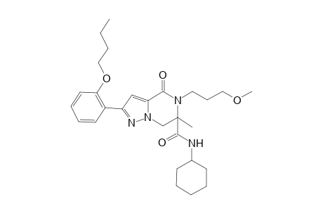 Pyrazolo[1,5-a]pyrazine-6-carboxamide, 2-(2-butoxyphenyl)-N-cyclohexyl-4,5,6,7-tetrahydro-5-(3-methoxypropyl)-6-methyl-4-oxo-