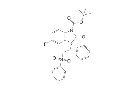 3-Phenyl-1-tert-butoxycarbonyl-5-fluoro-3-(2-phenylsulfonyl)ethylindole-2-one