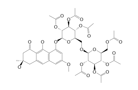 (S)-TOROSACHRYSONE-8-O-BETA-D-GENTIOBIOSIDE-HEPTAACETATE
