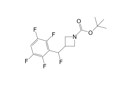 tert-butyl 3-[fluoro(2,3,5,6-tetrafluorophenyl)methyl]azetidine-1-carboxylate