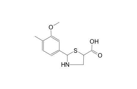 5-thiazolidinecarboxylic acid, 2-(3-methoxy-4-methylphenyl)-