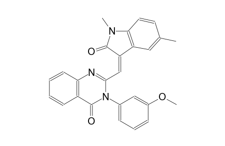 4(3H)-quinazolinone, 2-[(Z)-(1,2-dihydro-1,5-dimethyl-2-oxo-3H-indol-3-ylidene)methyl]-3-(3-methoxyphenyl)-