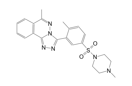 6-methyl-3-{2-methyl-5-[(4-methyl-1-piperazinyl)sulfonyl]phenyl}[1,2,4]triazolo[3,4-a]phthalazine
