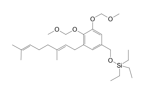 5-((2E)-3,7-Dimethyl-2,6-octadienyl)-3,4-bis(methoxymethoxy)benzyl]triethylsilane