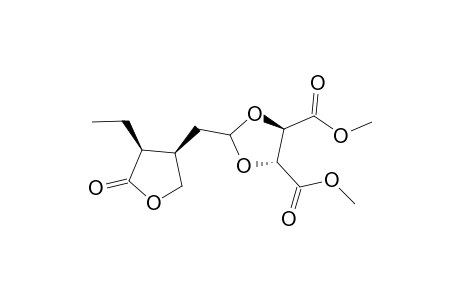 Dimethyl 2-[(2-oxo-3-ethyltetrahydrofuran-3-yl)methyl]-1,3-dioxolane-4,5-dicarboxylate