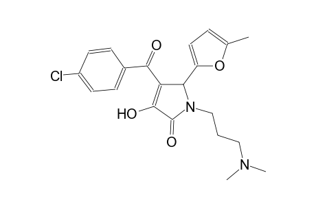 2H-pyrrol-2-one, 4-(4-chlorobenzoyl)-1-[3-(dimethylamino)propyl]-1,5-dihydro-3-hydroxy-5-(5-methyl-2-furanyl)-