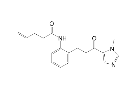 4-Pentenamide, N-[2-[3-(1-methyl-1H-imidazol-5-yl)-3-oxopropyl]phenyl]-