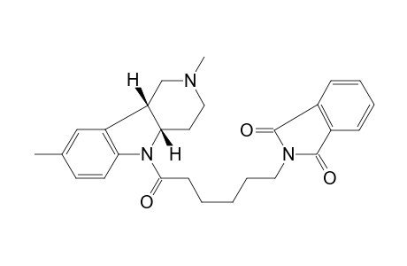 2-[6-[(4aS,9bR)-2,8-dimethyl-3,4,4a,9b-tetrahydro-1H-pyrido[4,3-b]indol-5-yl]-6-oxidanylidene-hexyl]isoindole-1,3-dione