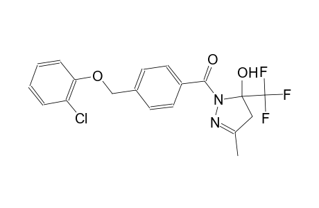 1-{4-[(2-chlorophenoxy)methyl]benzoyl}-3-methyl-5-(trifluoromethyl)-4,5-dihydro-1H-pyrazol-5-ol