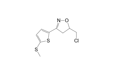 5-(chloromethyl)-3-(5-methylsulfanylthiophen-2-yl)-4,5-dihydro-1,2-oxazole