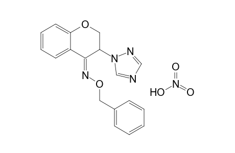 (Z)-2,3-Dihydro-3-(1H-1,2,4-triazol-1-yl)-4H-1-benzopyran-4-one O-(phenylmethyl)oxime nitrate