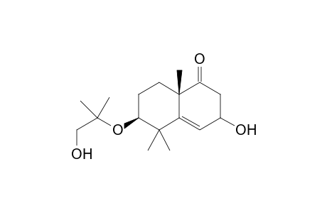 9-(1,1-Dimethyl-2-hydroxyethyl)-5-oxo-6,10,10-trimethylbicyclo[4.4.0]deca-1-en-3-ol