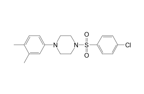 1-(4-Chloro-benzenesulfonyl)-4-(3,4-dimethyl-phenyl)-piperazine