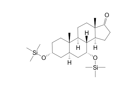 3.alpha.,7.alpha.-dihydroxy-5.alpha.-androstan-17-one TMS