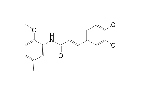 (2E)-3-(3,4-dichlorophenyl)-N-(2-methoxy-5-methylphenyl)-2-propenamide