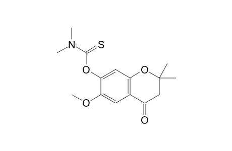 N,N-dimethylthiocarbamic acid O-(4-keto-6-methoxy-2,2-dimethyl-chroman-7-yl) ester
