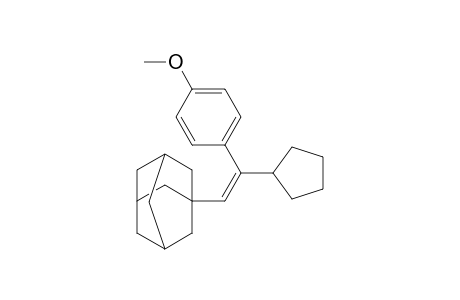 1-[(Z)-2-cyclopentyl-2-(4-methoxyphenyl)ethenyl]adamantane