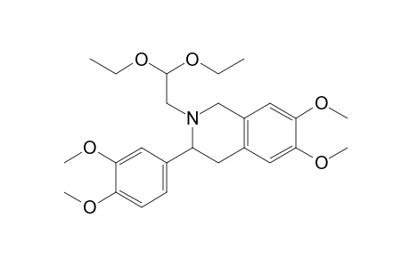 2-(2,2-diethoxyethyl)-3-(3,4-dimethoxyphenyl)-6,7-dimethoxy-1,2,3,4-tetrahydroisoquinoline