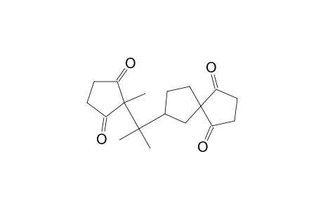 Spiro[4.4]nonane-1,4-dione, 7-[1-methyl-1-(1-methyl-2,5-dioxocyclopentyl)ethyl]-, (.+-.)-