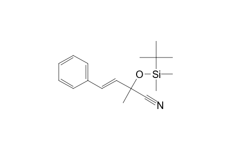 (E)-2-[tert-butyl(dimethyl)silyl]oxy-2-methyl-4-phenyl-3-butenenitrile