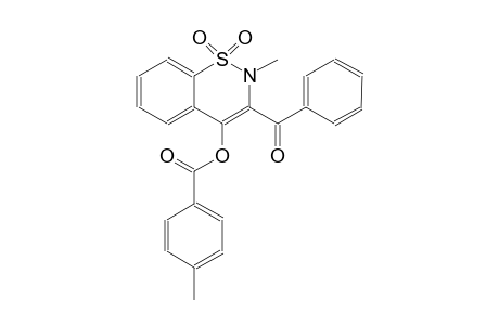 3-benzoyl-2-methyl-1,1-dioxido-2H-1,2-benzothiazin-4-yl 4-methylbenzoate