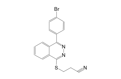 3-{[4-(4-bromophenyl)-1-phthalazinyl]sulfanyl}propanenitrile