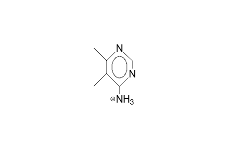 4-Amino-5,6-dimethyl-pyrimidine cation