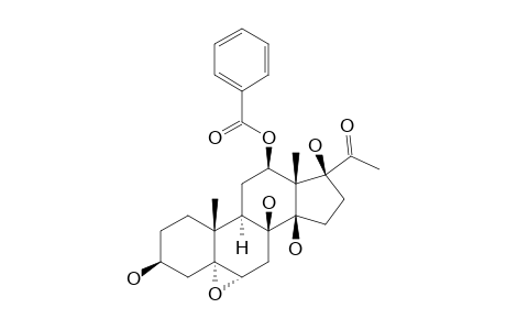 12-O-BENZOYL-5-ALPHA,6-ALPHA-EPOXYDEACYLMETAPLEXIGENIN