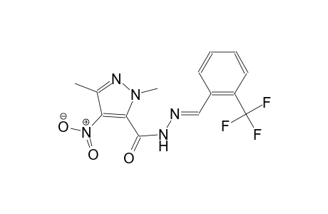 1,3-dimethyl-4-nitro-N'-{(E)-[2-(trifluoromethyl)phenyl]methylidene}-1H-pyrazole-5-carbohydrazide