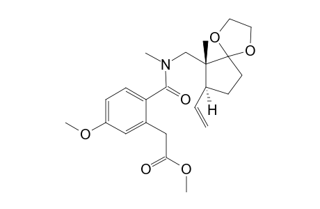 {5-Methoxy-2-[methyl-((6R,7S)-6-methyl-7-vinyl-1,4-dioxa-spiro[4.4]non-6-ylmethyl)-carbamoyl]-phenyl}-acetic acid methyl ester