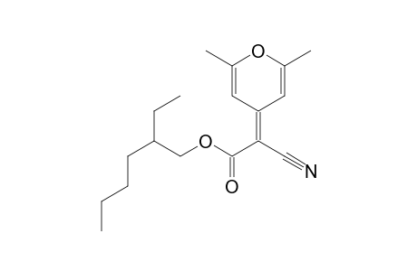 2-ethylhexyl (2,6-dimethyl-pyran-4-ylidene)cyanoacetate
