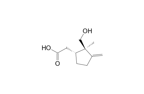 2-[(1R,2R)-2-(hydroxymethyl)-2-methyl-3-methylene-cyclopentyl]acetic acid